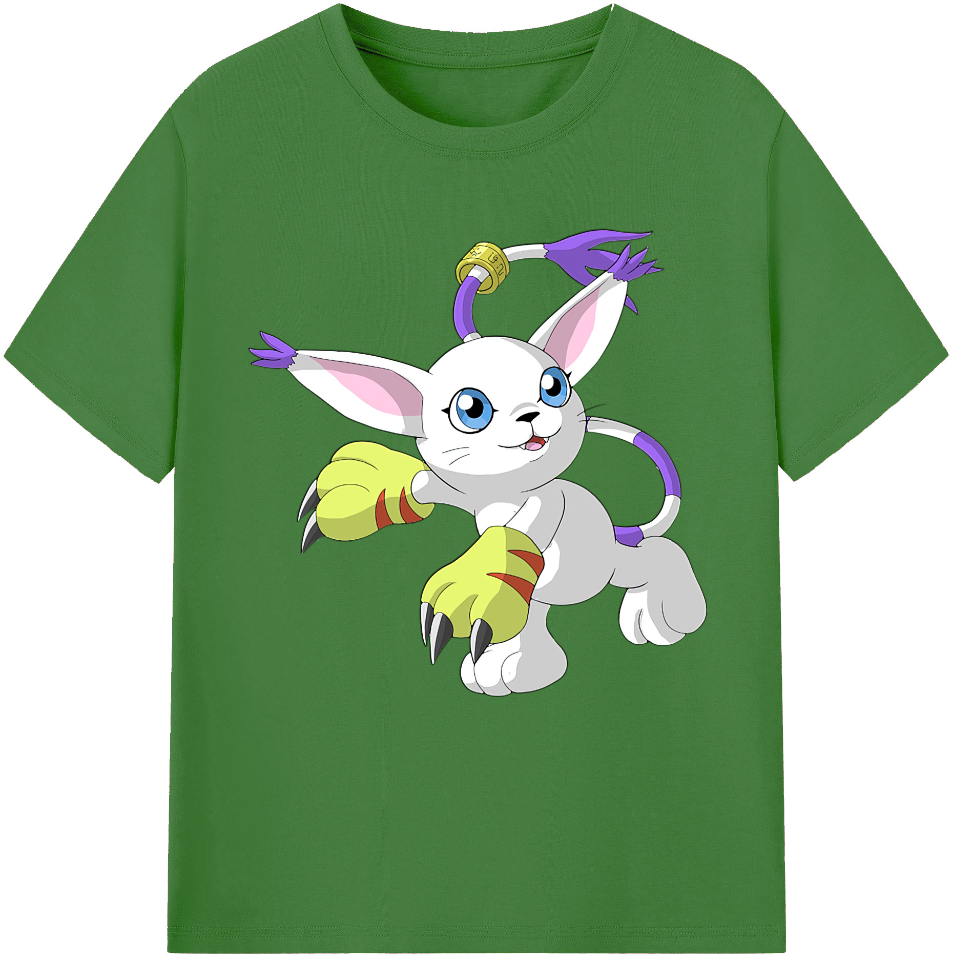 （画像用） Digimon デジタルモンスター/デジモン レディースカジュアルプリントTシャツ（綿100％）